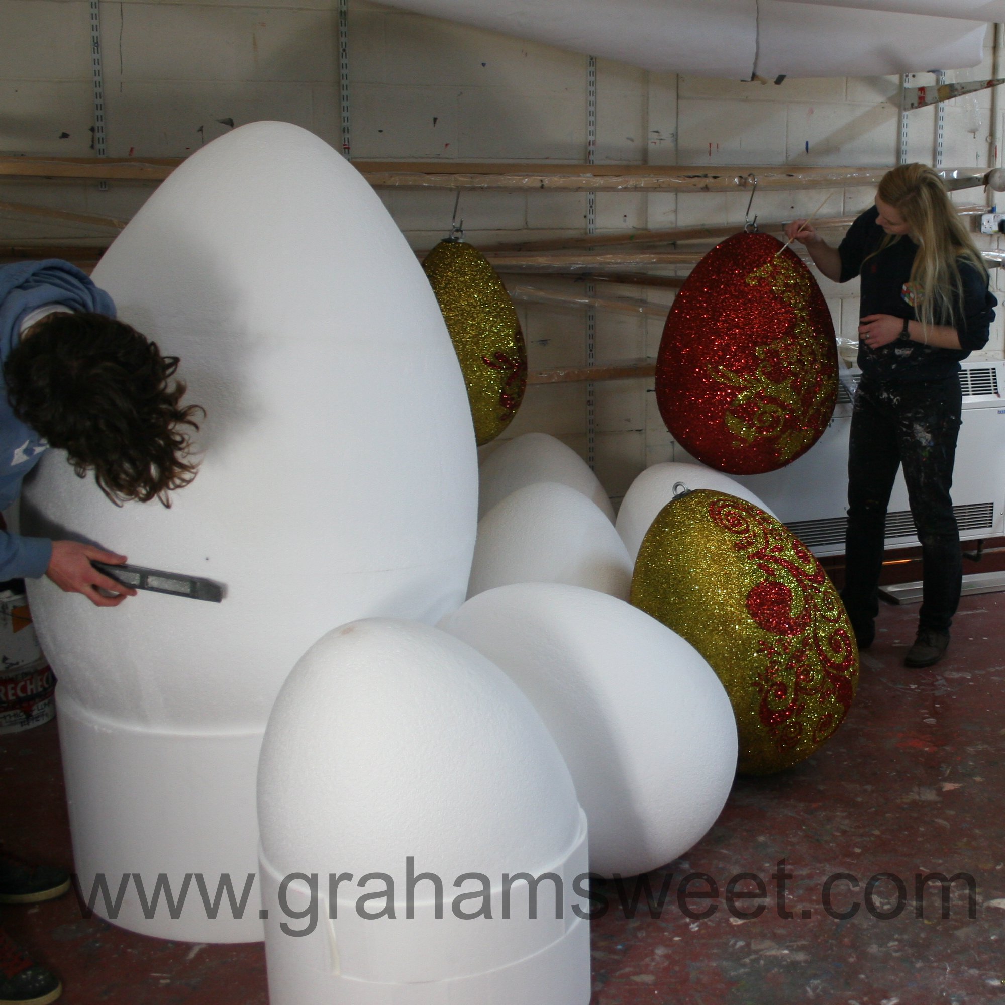 Polystyrene Eggs UK. large foam . styrofoam eggs.