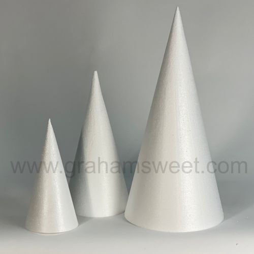 Polystyrene cones