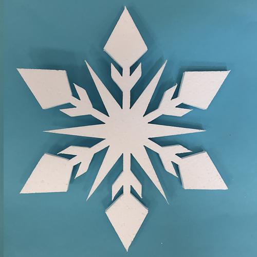 1500mm - pack of 1 Snowflakes SF45S - Plain White