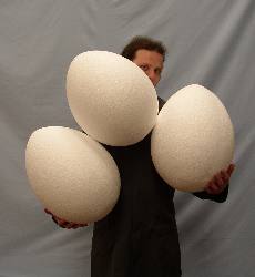 Plain Polystyrene Eggs
