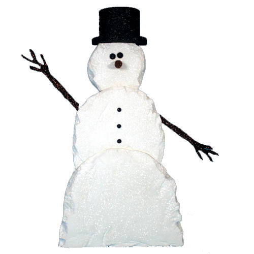 .Little Thin Ice - 1350 mm high Polystyrene Snowman
