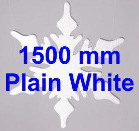 1500mm - pack of 1 Snowflakes SF42R - Plain White