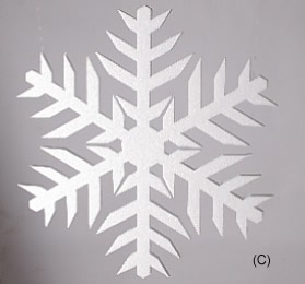 Polystyrene Snowflakes