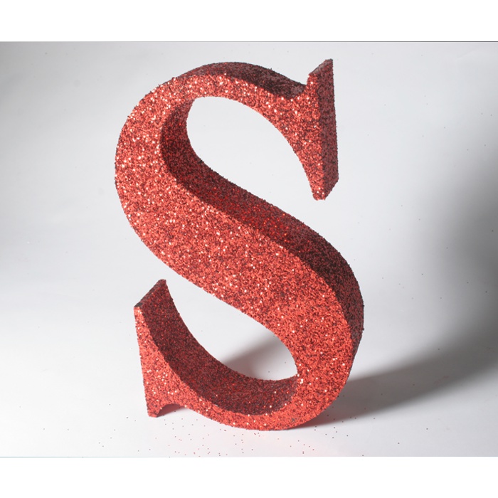 300 mm high -Times New Roman Bold ~ RED Glitter