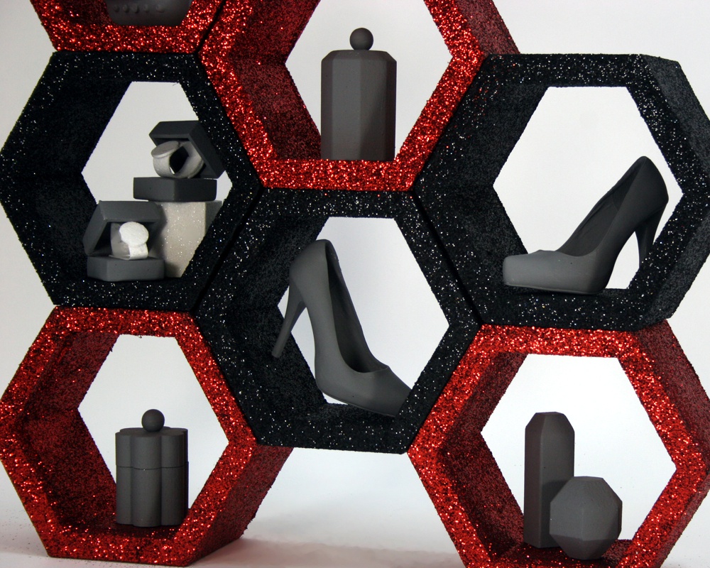Hexagon VM display Shelves